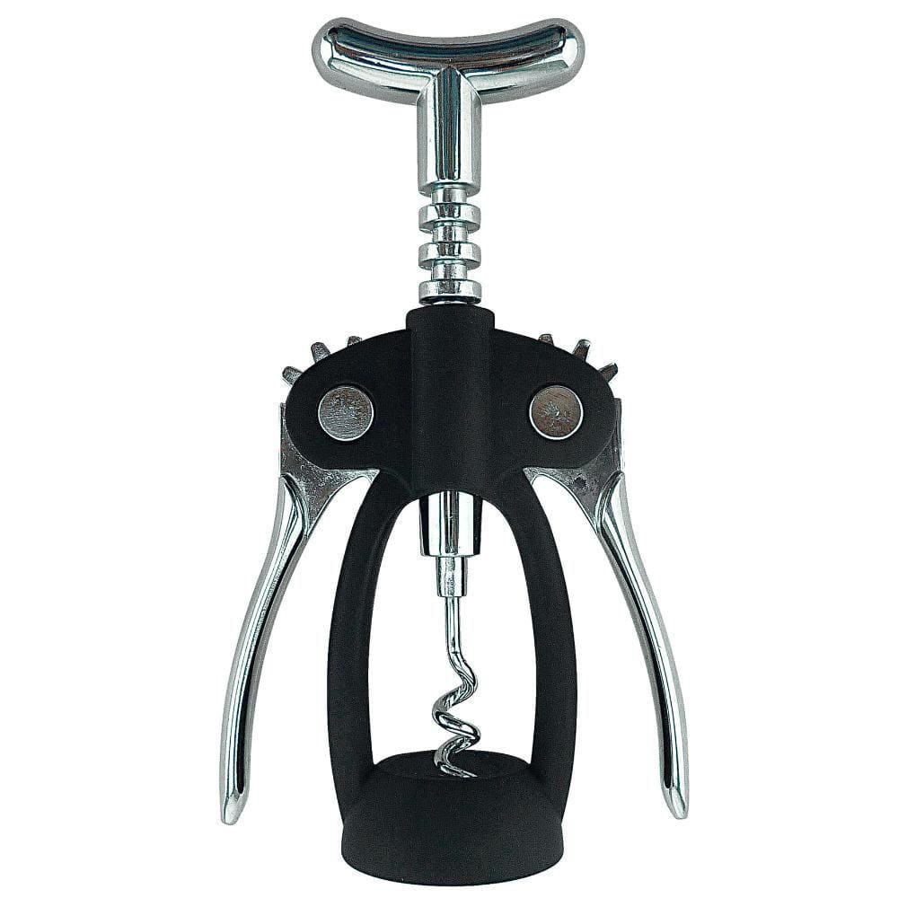 Saca Rolha Preto de Aço Inox - Mimo AC13546