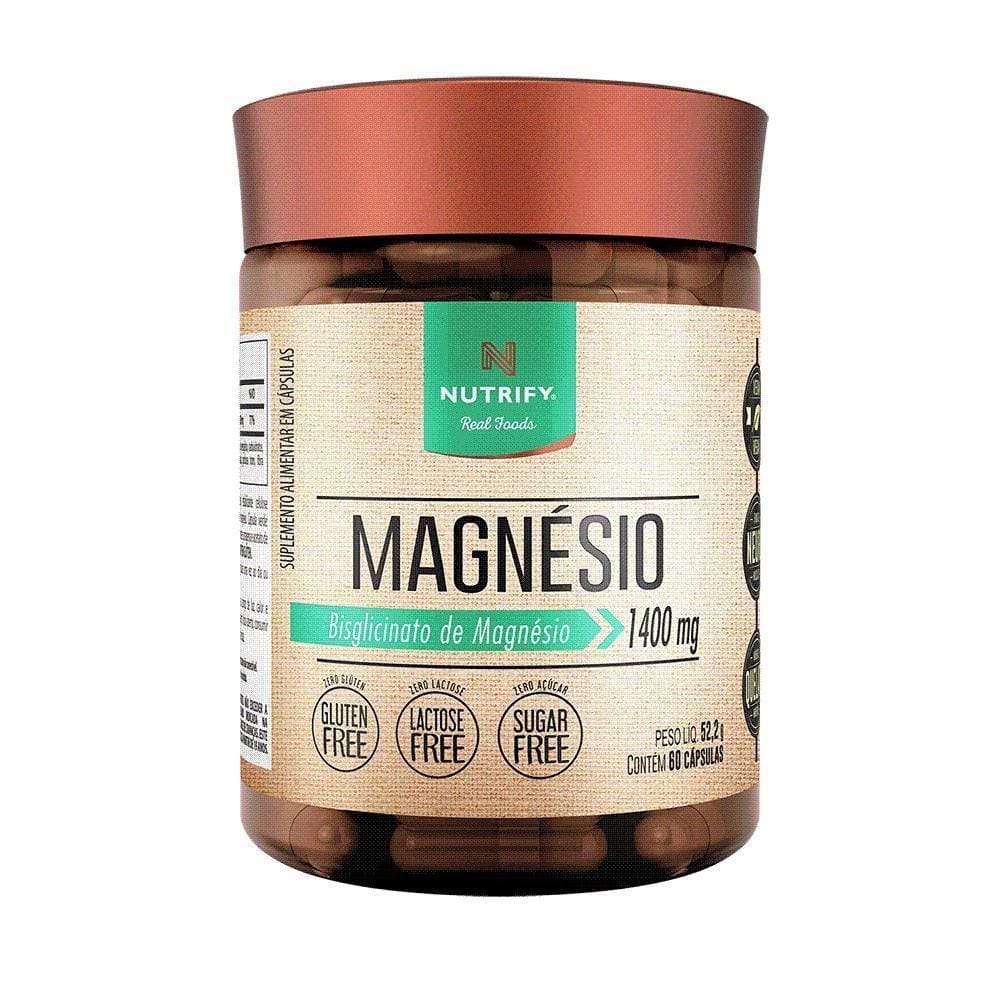 Magnésio Quelato Vegano - Nutrify 60 Cápsulas