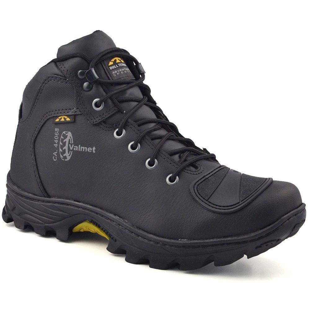 Coturno Masculino Adventure Couro Moto Bull Terrier Valmet Moto