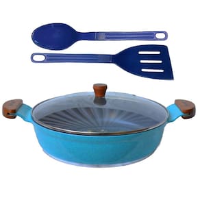 Frigideira Azul Antiaderente em Cerâmica Talher 01 AM 30cm