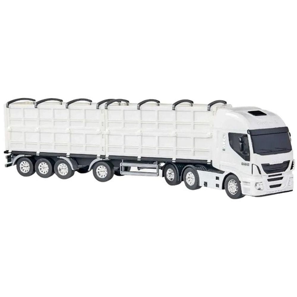 Caminhão Graneleiro Miniatura Brinquedo Iveco Hiway Laterais