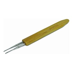 Agulha Para Dread - 0,75mm Gancho Duplo Madeira