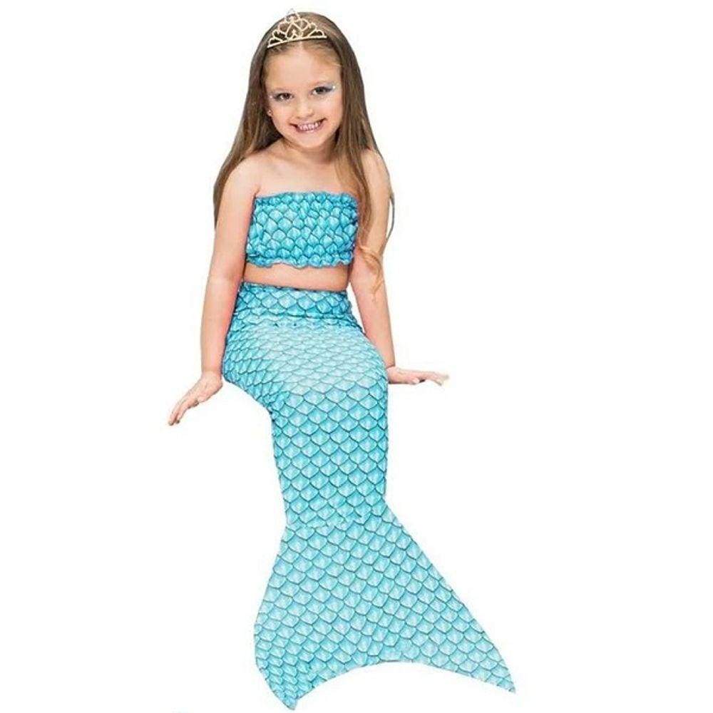 Fantasia Infantil Sereia Roupa Menina