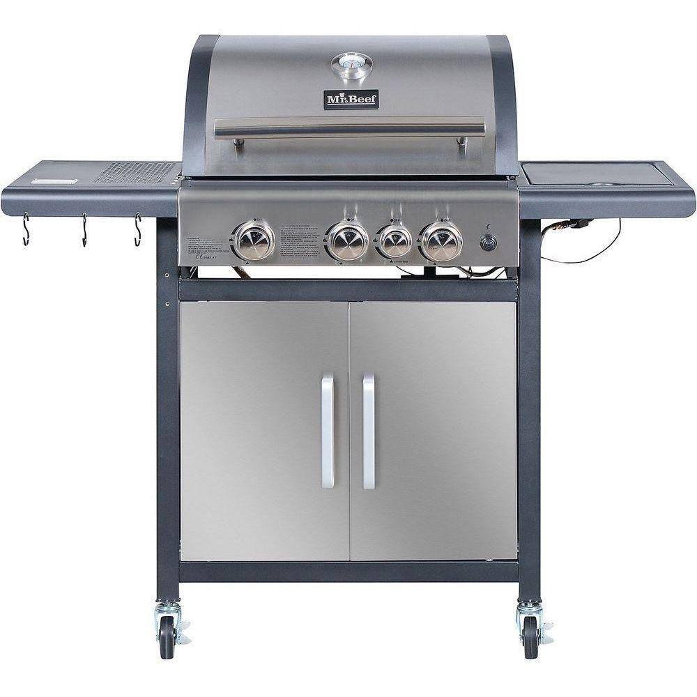 Churrasqueira Americana Premium Inox A Gás Com 4 Queimadores