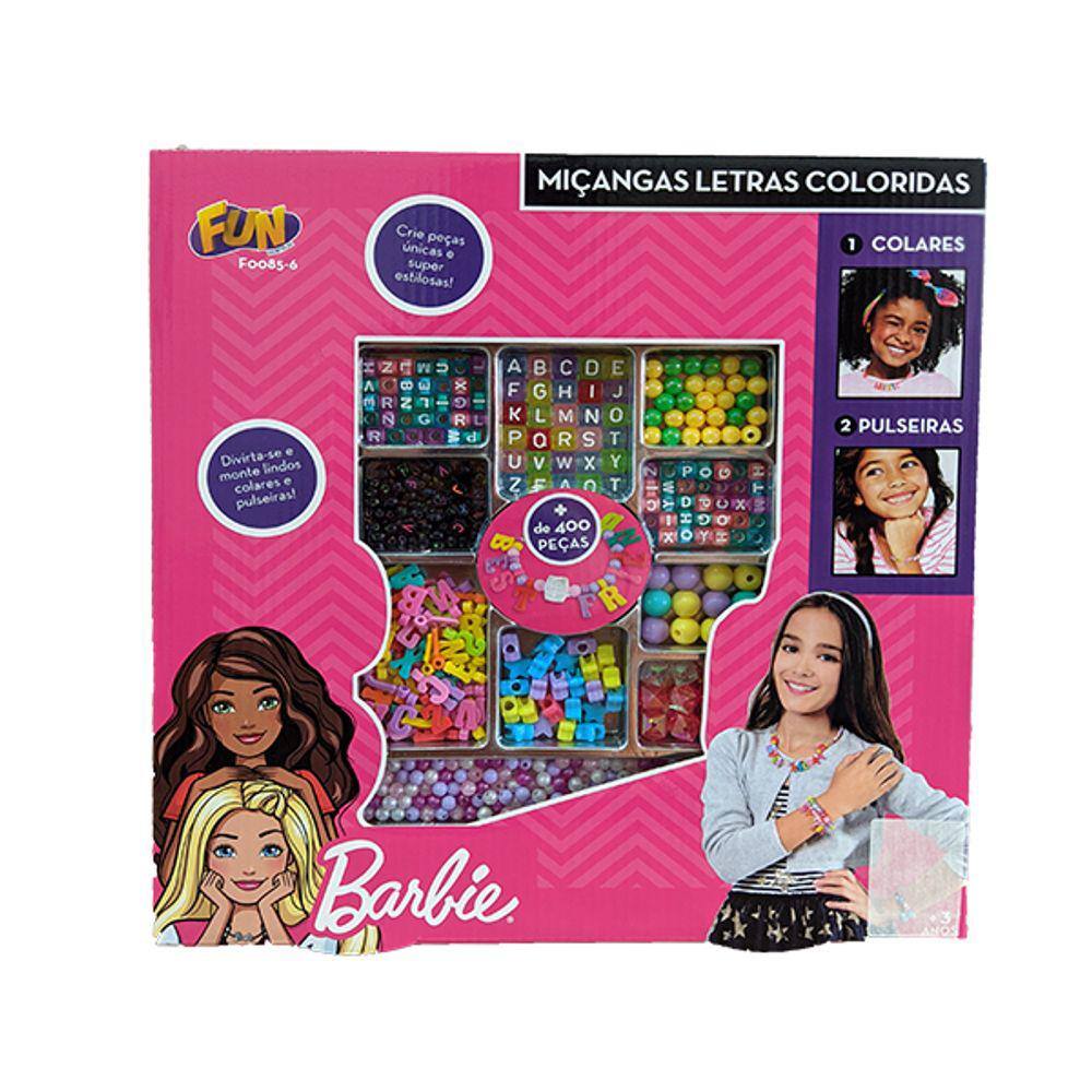 Barbie Miçangas Joalheria Com 400 Peças Fun - F0085-6