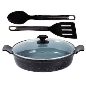 Frigideira Preto Liso Antiaderente Cerâmica Talher 02 AA30cm
