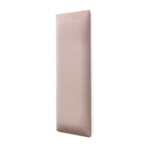 Placa Cabeceira Modulada Adesiva Estofada 20cm x 60cm Unidade - Veludo Nude