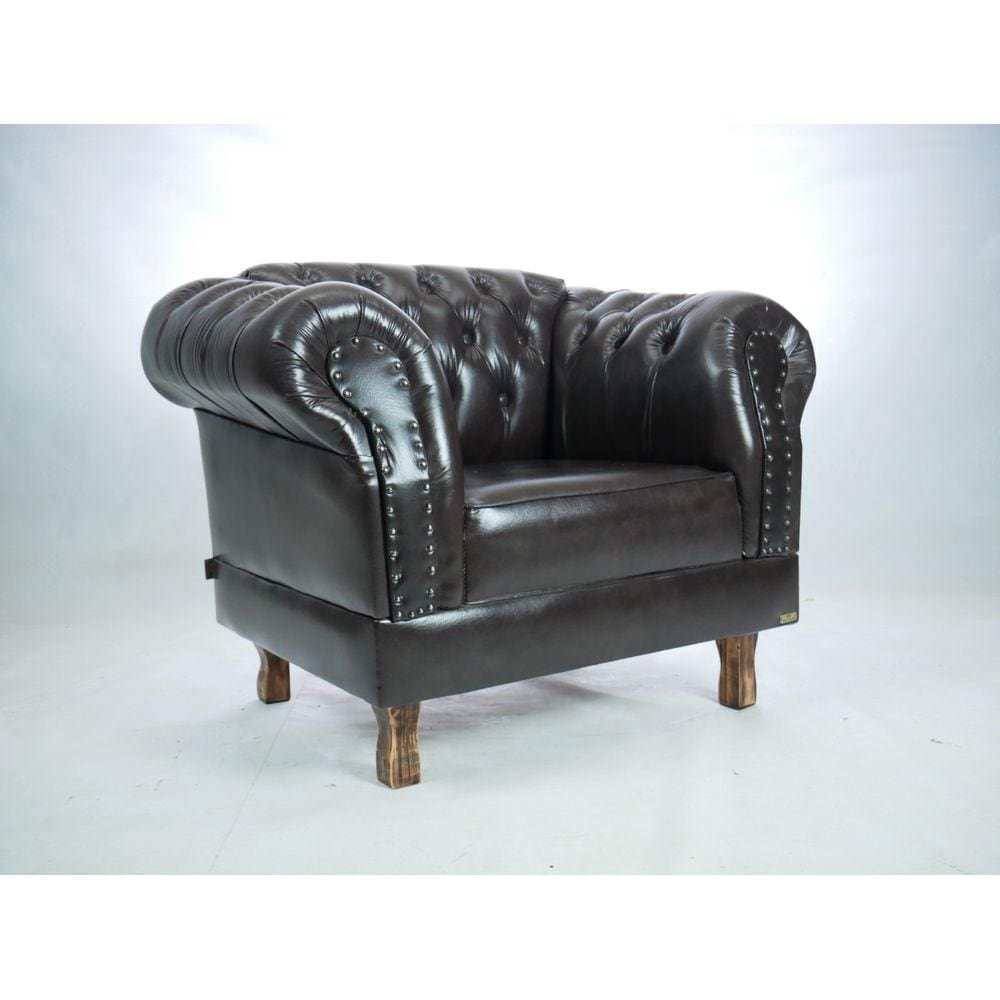 Poltrona Chesterfield Duque Com Capitonê Para Sala, Tv, Estar, Recepção