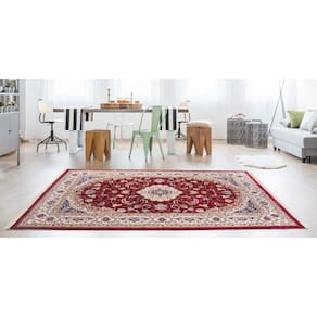 Tapete Bruxelas 01 1,40x2,00 - Vermelho - Edantex