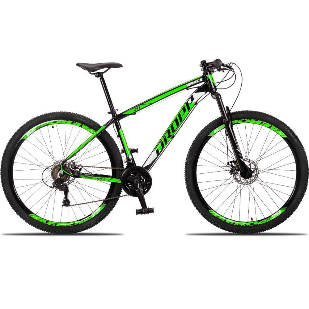 Bicicleta Dropp Race Disc H Aro 29 Susp. Dianteira 21 Marchas - Preto/verde