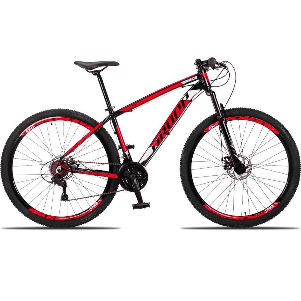 Bicicleta Dropp Race Disc H Aro 29 Susp. Dianteira 21 Marchas - Preto/vermelho