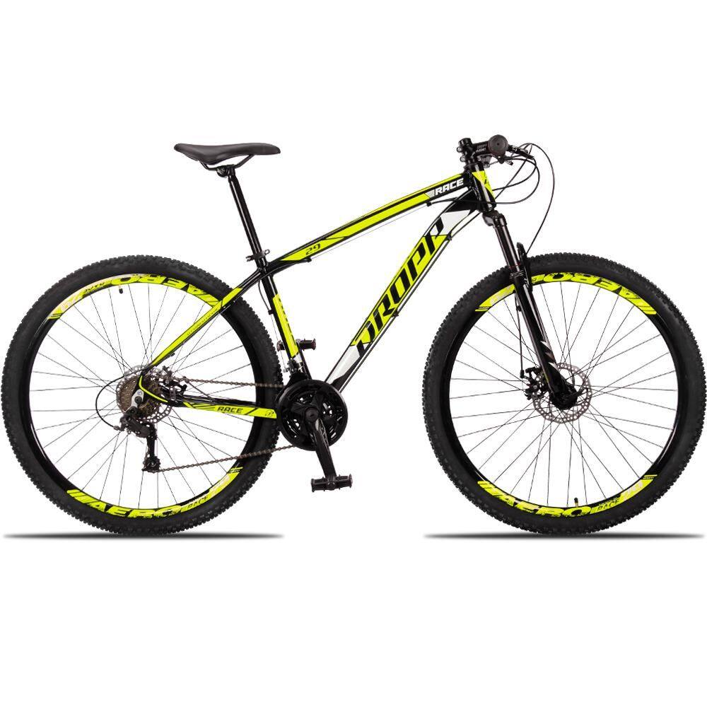 Bicicleta Dropp Race Disc H Aro 29 Susp. Dianteira 21 Marchas - Amarelo/preto