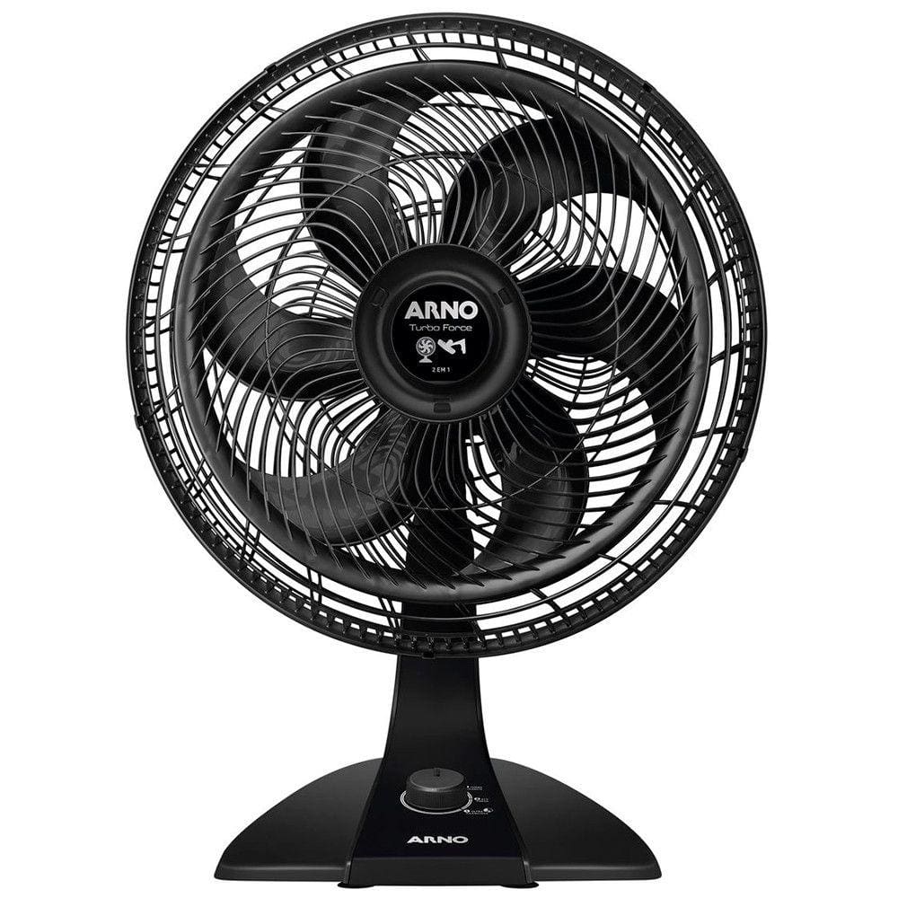 Ventilador de Mesa Arno Turbo Force 40cm VF42 2 em 1 6 Pás 3 Velocidades