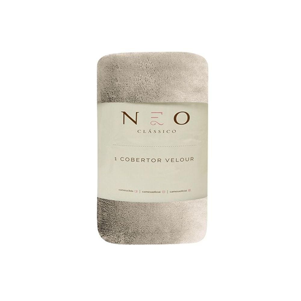 Cobertor Velour 300g M2 Solteiro 150x220 Micro Camesa Bege
