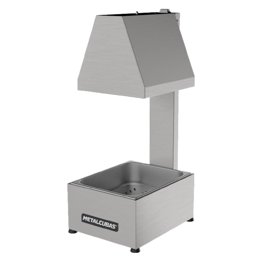 Conservador de Frituras Elétrico 1 Cuba Inox Metalcubas MCF 01CP-220v