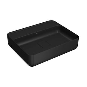 Cuba de Apoio Deca Slim 50x40 L.13050.M.94 Retangular com Mesa Ébano Fosco