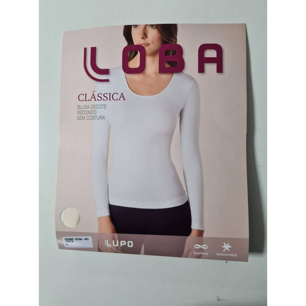 Blusa Feminina Decote Redondo Sem Costura Lupo Loba 45184.