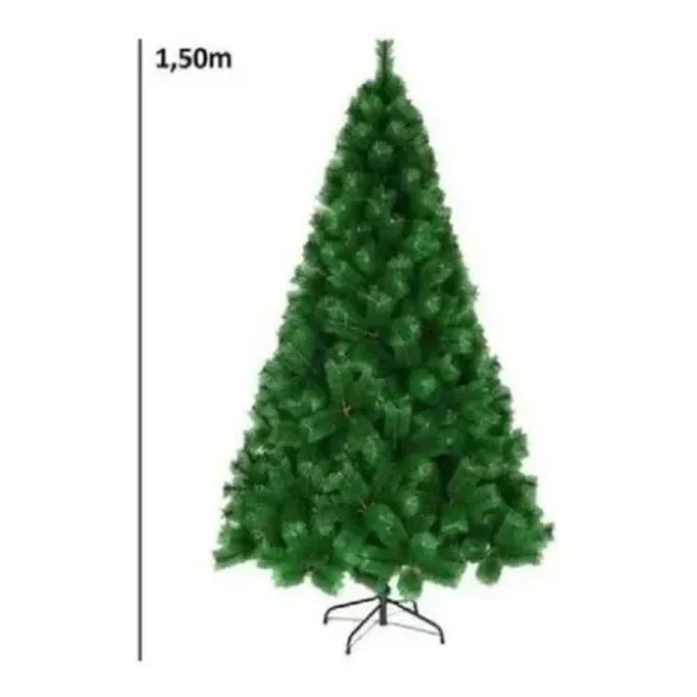 Arvore De Natal 1,80 M 200 Galhos Pinheiro Verde Cheia Luxo