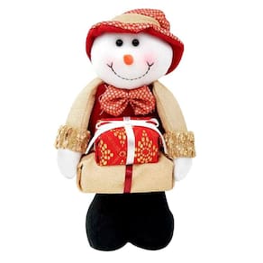 Boneco Natal Boneco De Neve Com Presente Natalino 29cm