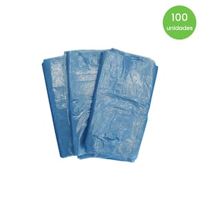 Saco de lixo 60L Azul Tonovale c/100 unidades