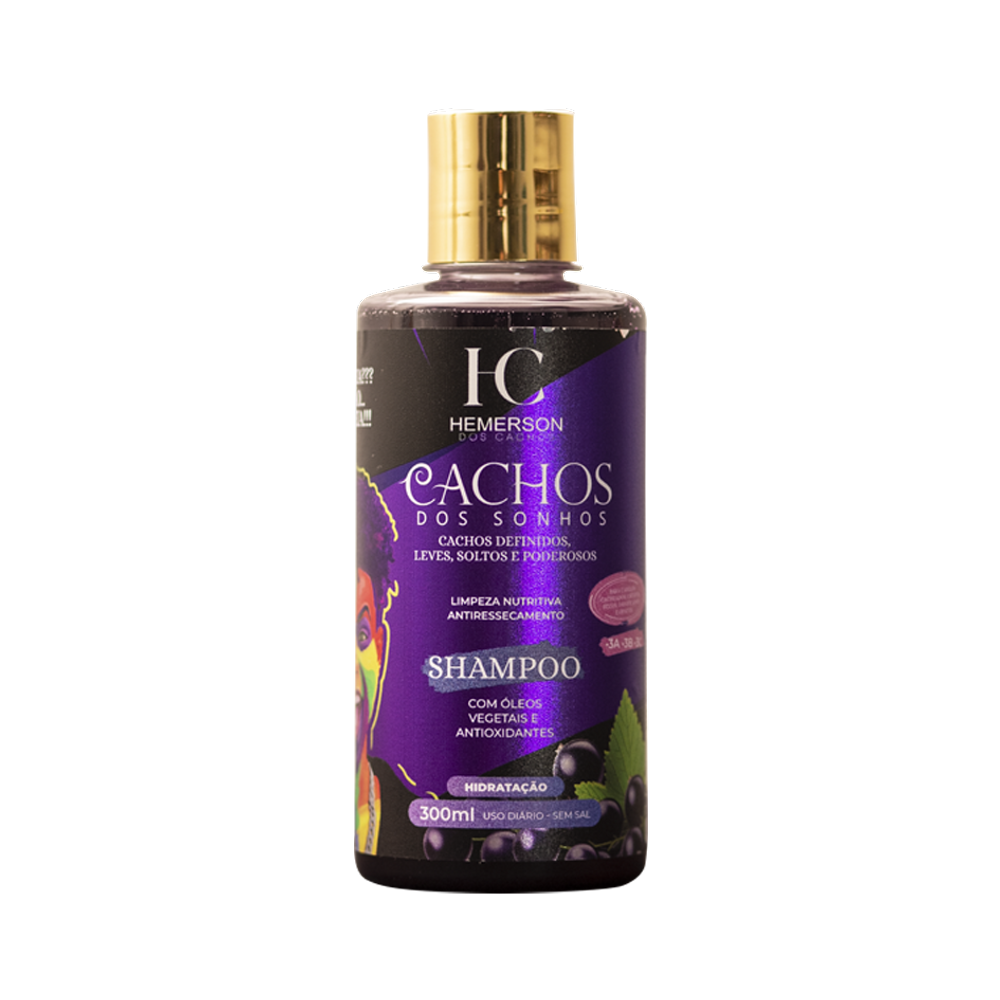 Shampoo Cachos dos Sonhos - Hemerson dos Cachos - 300ml