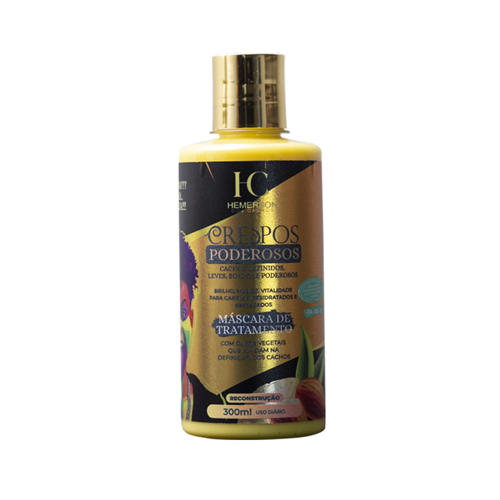 Máscara de Tratamento Crespos Poderosos - Hemerson dos Cachos - 300ml
