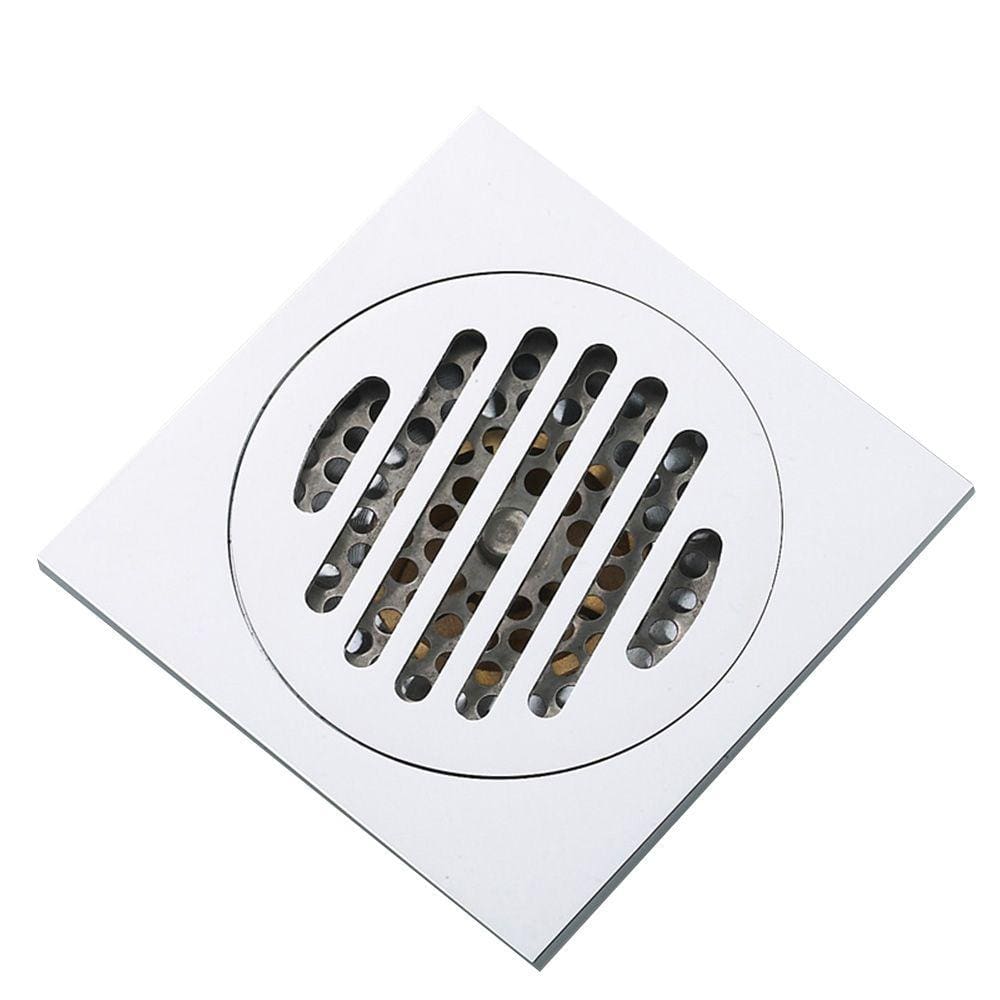 Ralo Abertura Anti Insetos Inox para Banheiro 10X10 Anti Odor