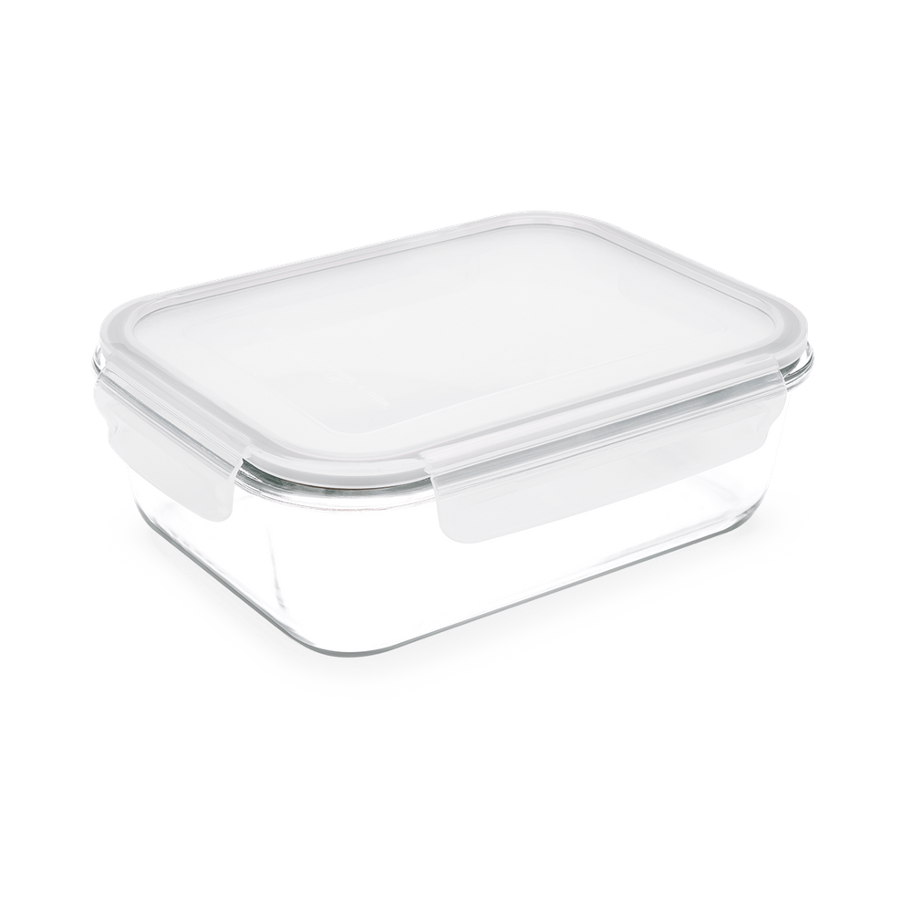 Pote Retangular Hermético Brinox Lock&Stock 1L - 20,7 x 15,4 x 7 cm