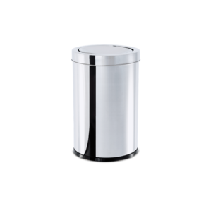 Lixeira com Tampa Basculante Brinox Decorline 21,2 L - Ø 25x46cm Aço Inox