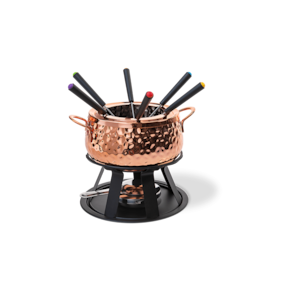Conjunto para Fondue Brinox Fondue & Petiscos 11 Peças Cobre