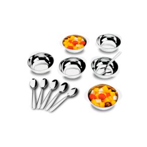Conjunto para Sobremesa Brinox Jornata 12 Peças Aço Inox