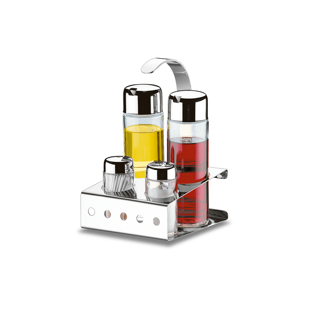 Galheteiro Brinox Parma 5 Peças Aço Inox