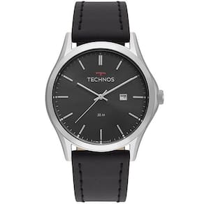 Relógio Technos Masculino Steel 2115msg/0p Prata/Preto