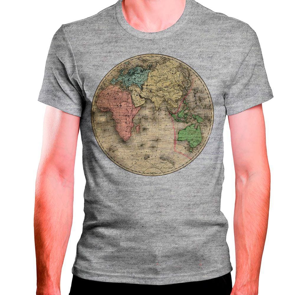 CAMISETA MASCULINA Mapa Mundi