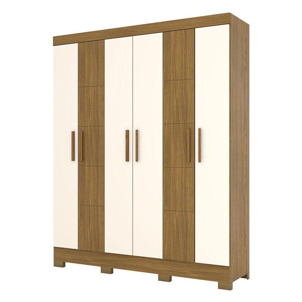 Guarda Roupa Solteiro Malbec Nature Off White - Briz Móveis