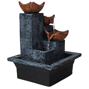 Fonte de água decorativa 3 quedas parede cascata Bivolt