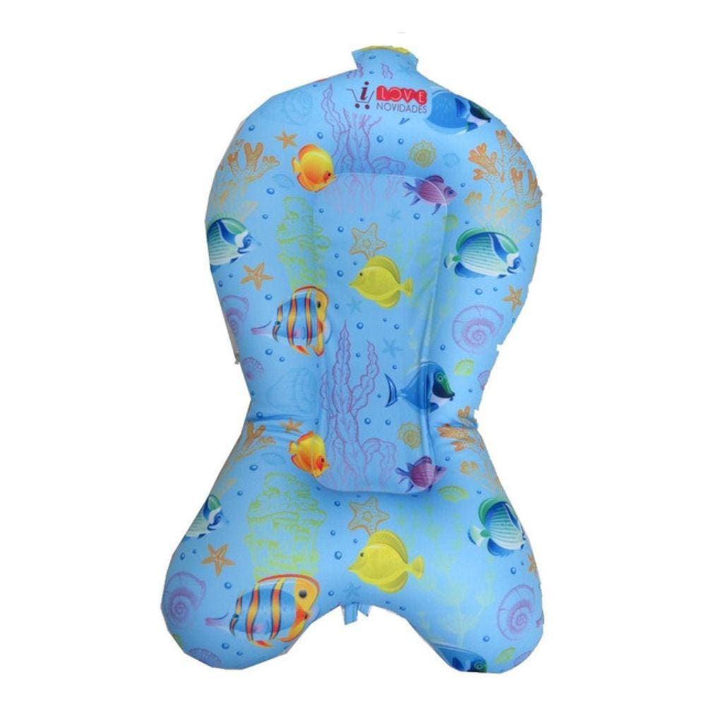 Almofada Para Banho Bebê Banheira Super Macia Confortável