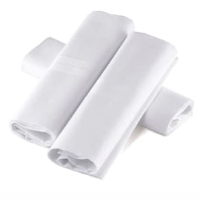 Lenço Masculino Lupo Puro Algodão C/3 41x41 cm - Branco LU23100-089
