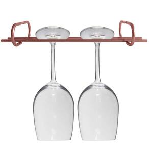 Suporte Porta Taças Reto 25cm Organizador De Taças Suspenso Rose Gold