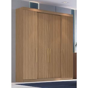 Guarda Roupa Casal 4 Portas 4 Gavetas Berlim Edez Nogueira