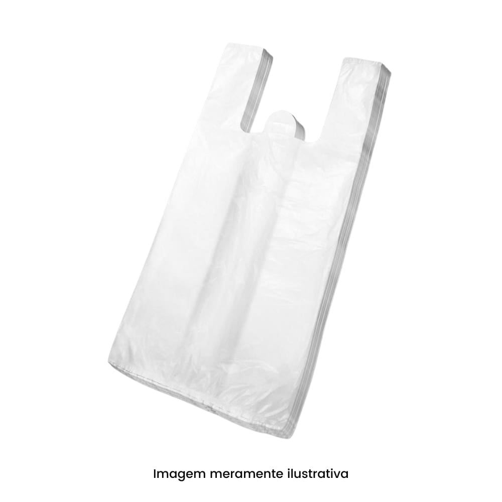 Sacola Plástica Branca 30x40 pacote com 5kg