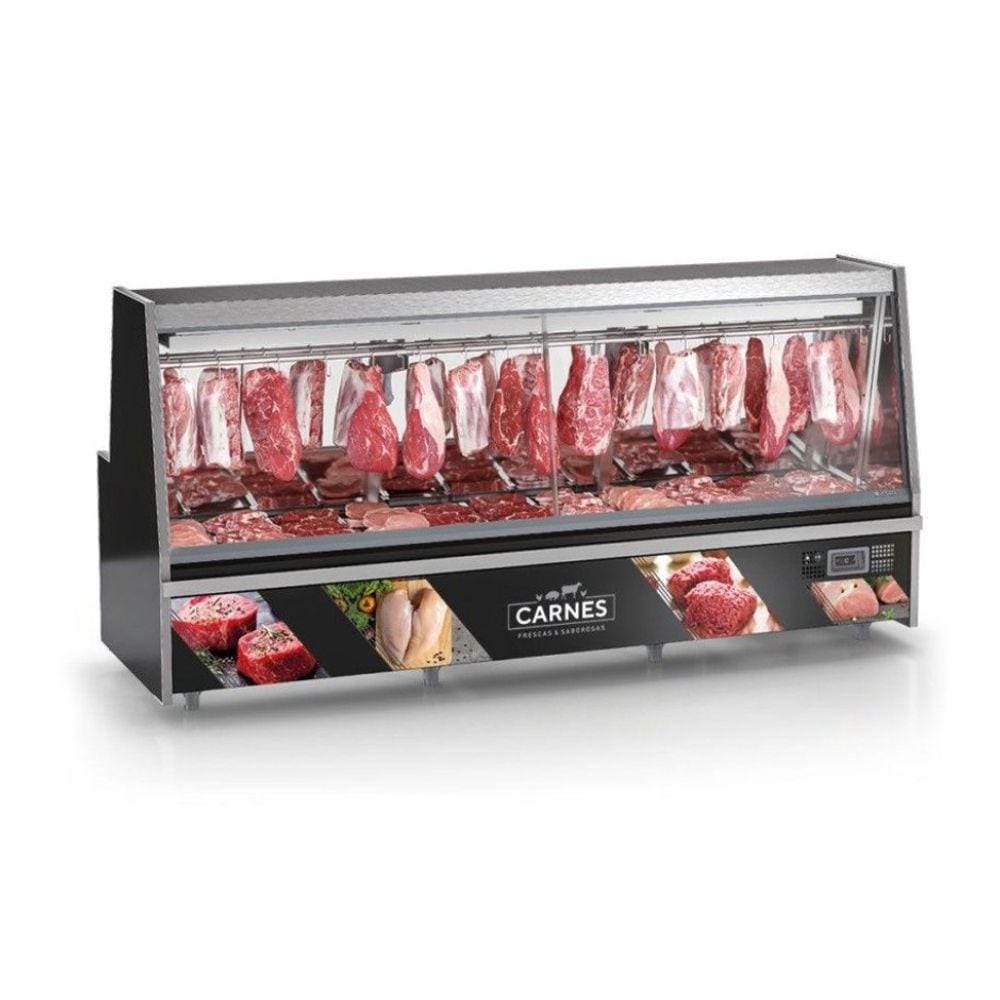 Balcão de Açougue Gelopar 3,00m Turino Standard Sem Depósito GATS-300 PR- 220v