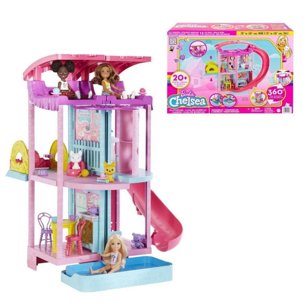 Barbie Casa 2 Andares glam Glamour com Boneca - Pirlimpimpim