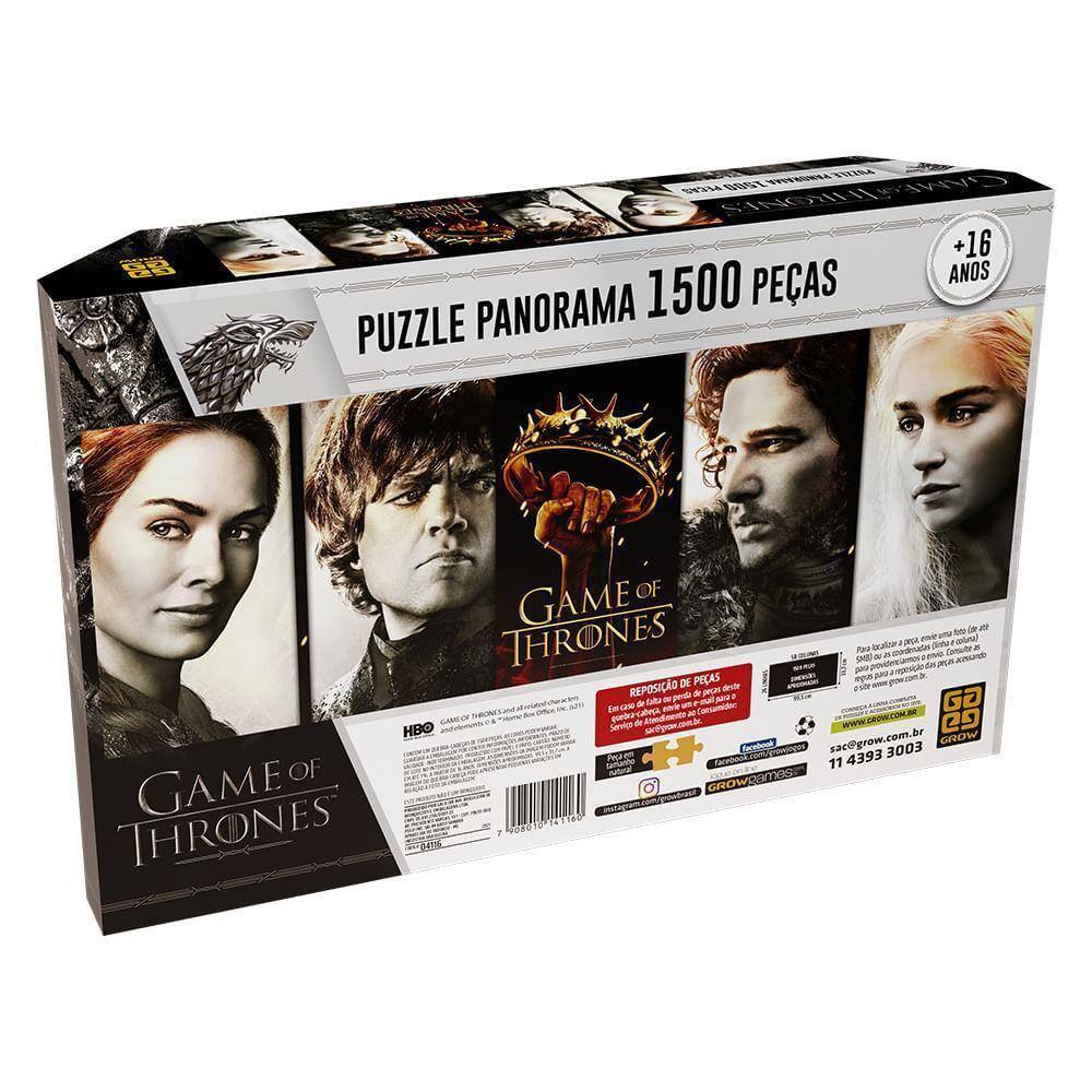 Puzzle 1500 Peças Panorama Game Of | Casas Bahia