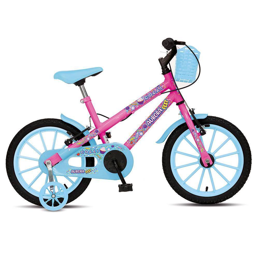 Bicicleta Colli Bike Passeio Aro 16 Rígida 1 Marcha - Rosa