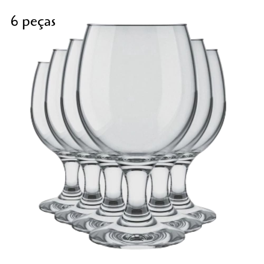 Jogo de Taças 6 pçs em vidro 250ml Gallant para Vinho Tinto