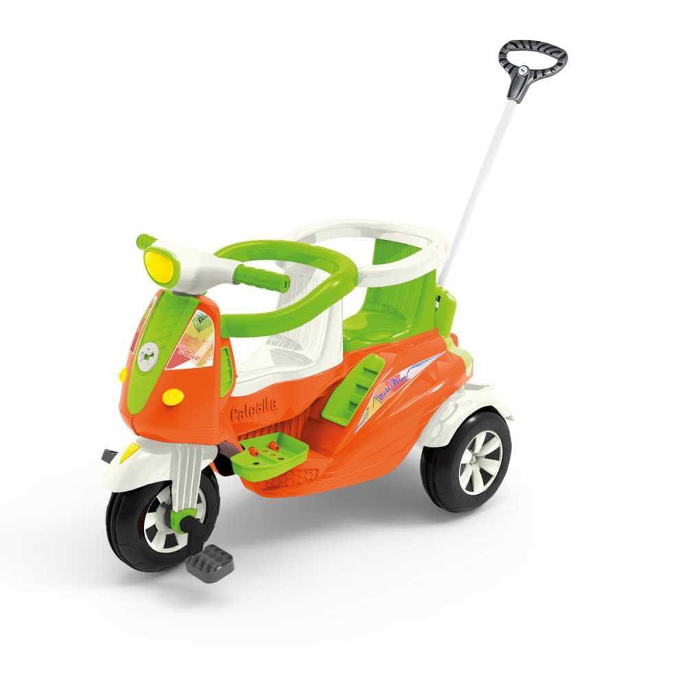 MOTOCA INFANTIL TRICICLO DE PASSEIO TOTOCA COM PEDAL E KIT ADESIVO