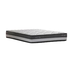 Colchão Mola Maxspring Madri 158x198x27cm One Side Pillow Herval Branco/Cinza
