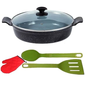 Frigideira Preto Liso Antiaderente em Cerâmica TLuva 04 30cm