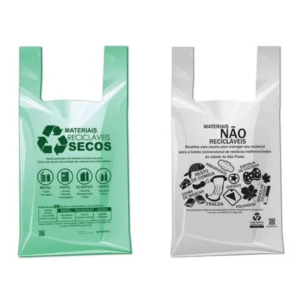 Sacola Plástica padrão Prefeitura Cinza  48x55 c/ 500 unidades Altaplast
